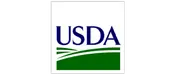 USDA logo with stylized green fields.