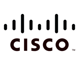 Cisco logo featuring the word CISCO in bold letters below a series of vertical bars representing a stylized bridge.