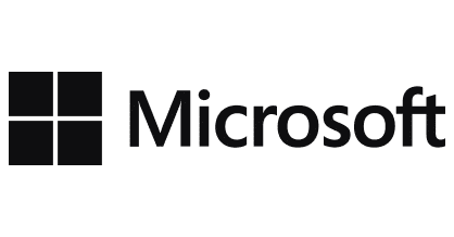 The Microsoft logo featuring a four-pane window symbol on the left and the word Microsoft in black text to the right.