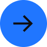 A black right-pointing arrow, symbolizing progress in IT Solutions, is centered on a bright blue circular background.