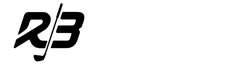 Black stylized letters R3 combined with an icon of a golf club separating them.